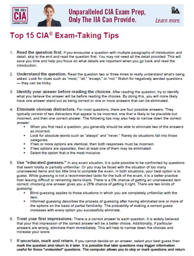 IIA-CIA-Part2 Zertifizierungsprüfung